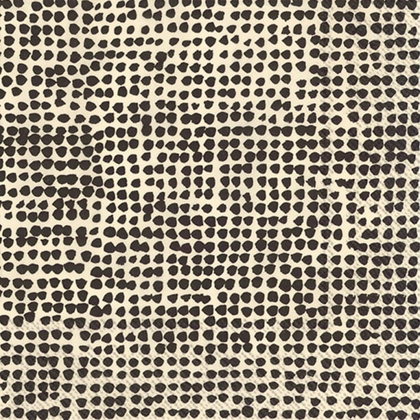 5 x 5-Inches Boston International IHR 20-Count 3-Ply Cocktail Beverage Paper Napkins Anchor Dots Blue Grey